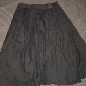 J. Crew dark grey flare skirt